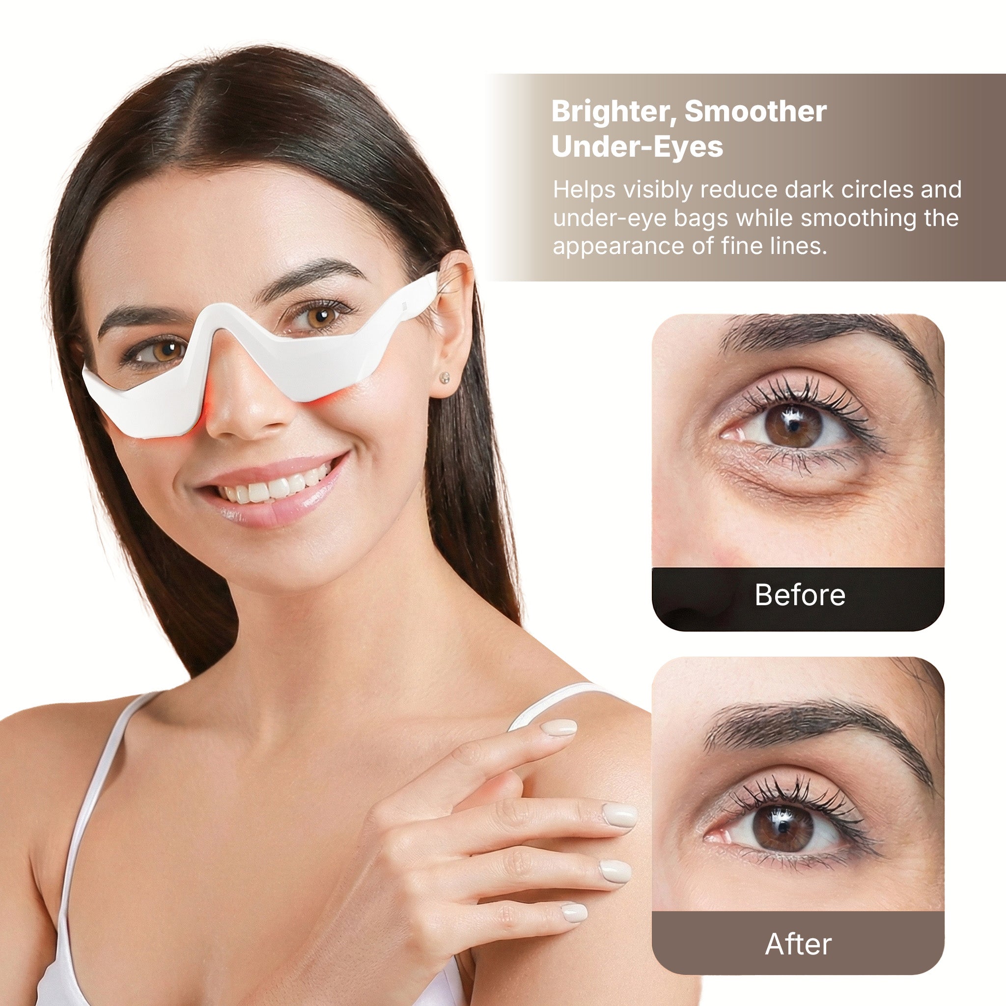 EyeLift™ Red Light + EMS Under-Eye Glasses